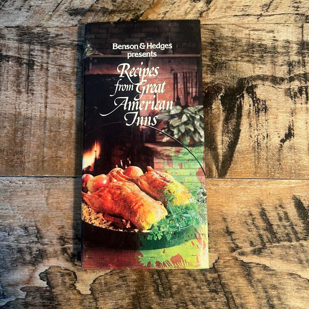 Benson & Hedges Recipes From Great American Inns Vintage Spiral Cookbook